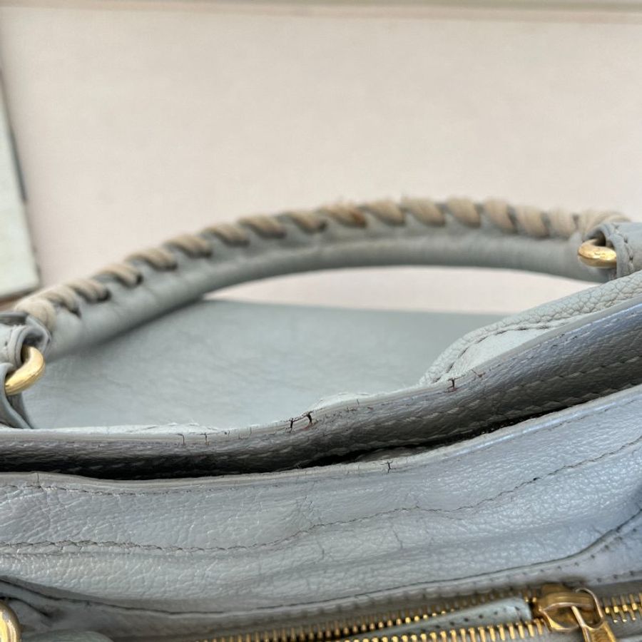 🏷Balenciaga機車包(冰川藍)-19