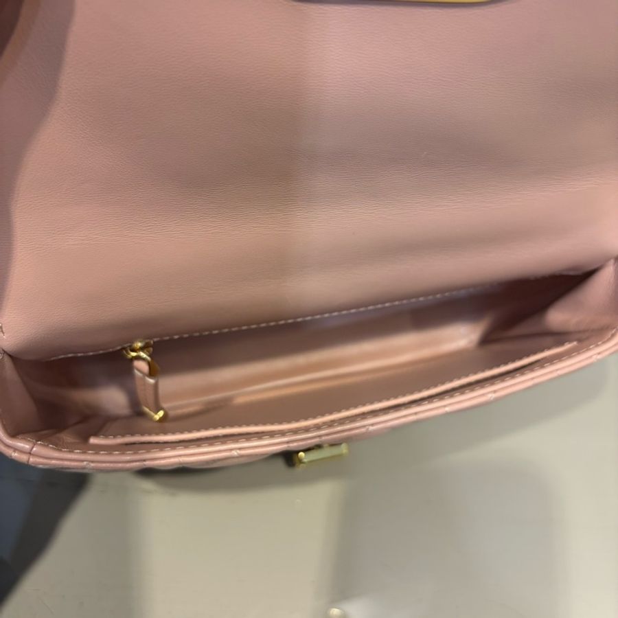 Dior 粉牛皮Caro小號肩斜背包M9241UWHC-8