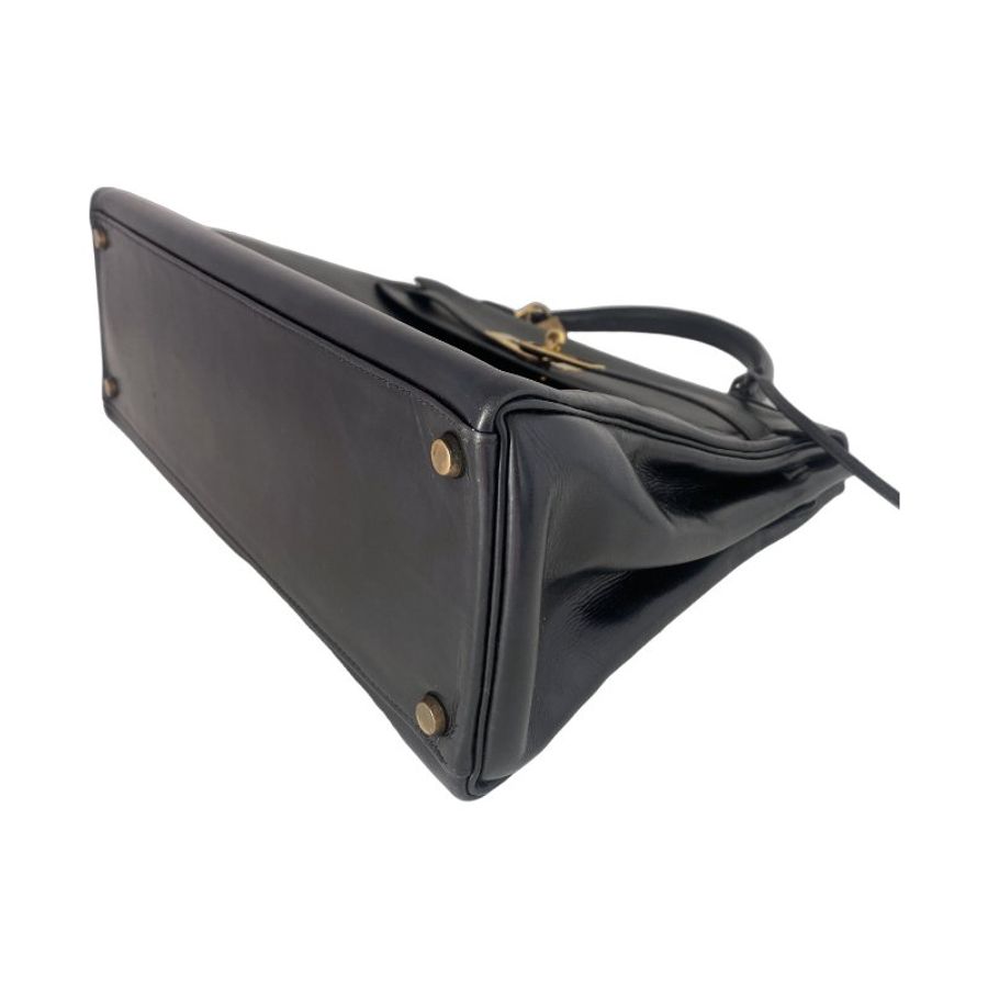 愛馬仕 Hermes Kelly 32 Retourne Box Calf 黑色 金扣 GHW 凱莉32 中古-3