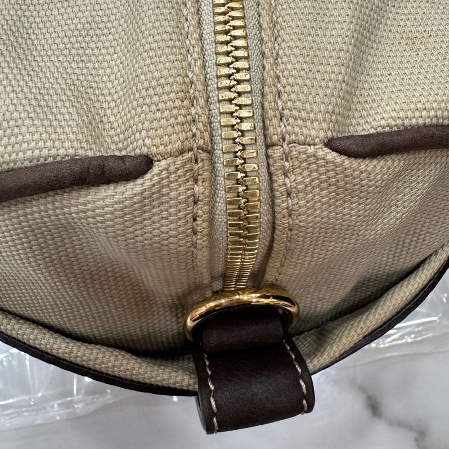 【赫蒂國際精品】Loewe 羅意威 Anagram 帆布皮革拼接波士頓包/手提包 vintage-26
