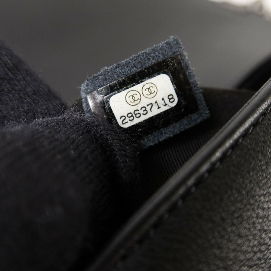 CHANEL 羊皮皮革Boy 25鏈帶肩背袋-6