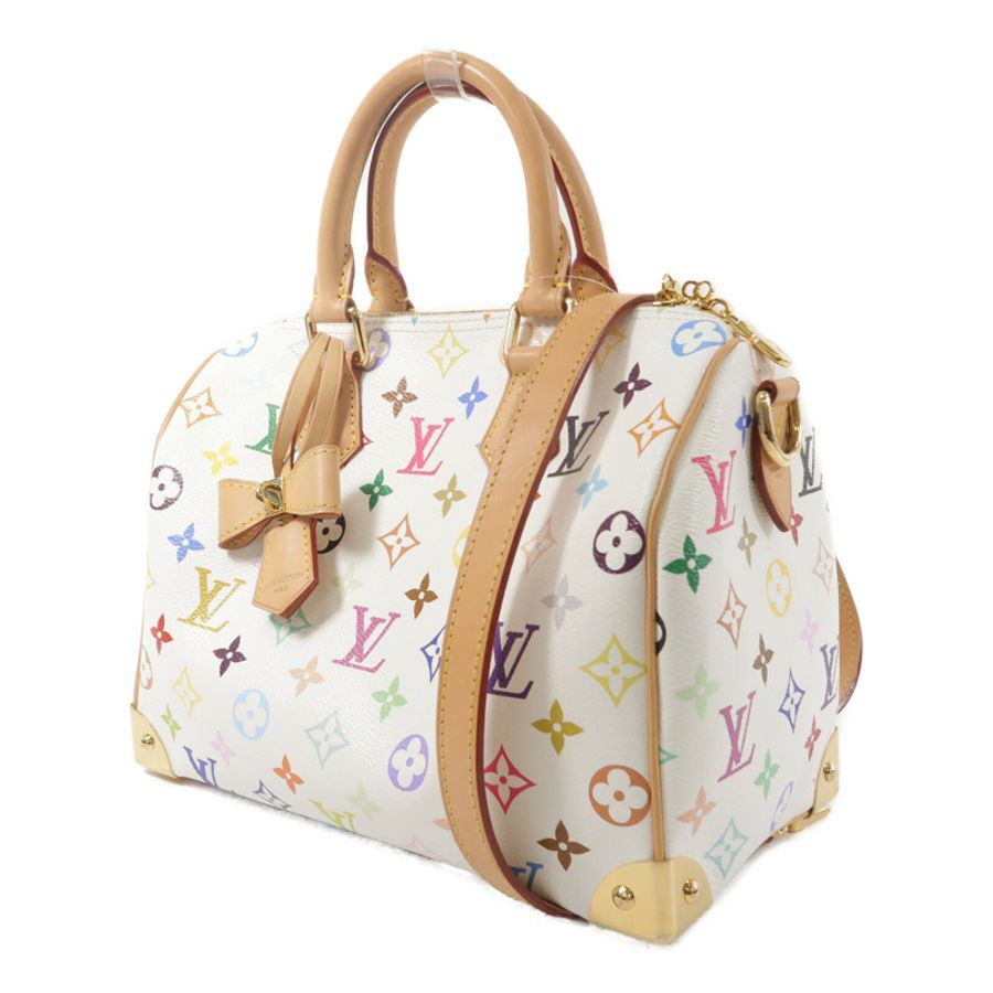LOUIS VUITTON Monogram Multicolor Speedy Bandouliere 25手挽肩背兩用袋-2
