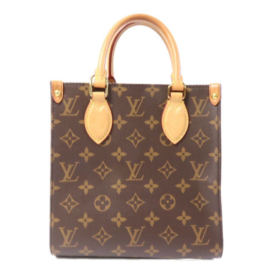 LOUIS VUITTON Monogram Sac Plat BB金扣手挽肩背兩用袋-1