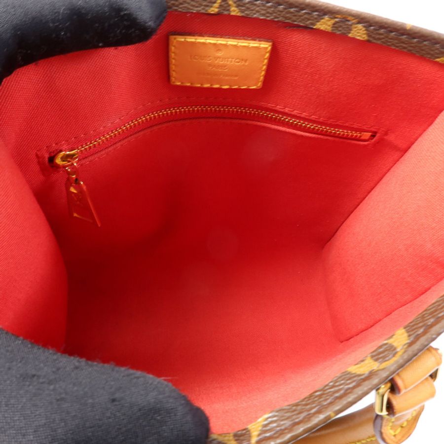 LOUIS VUITTON Monogram Sac Plat BB金扣手挽肩背兩用袋-4
