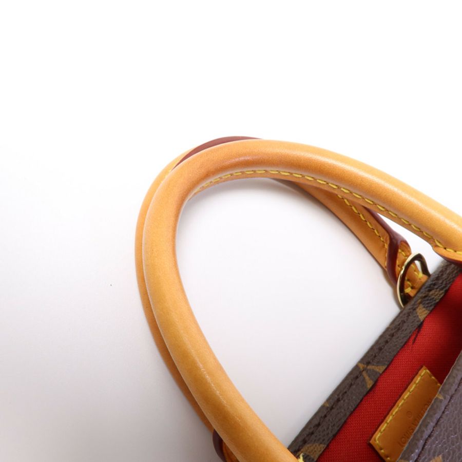 LOUIS VUITTON Monogram Sac Plat BB金扣手挽肩背兩用袋-12
