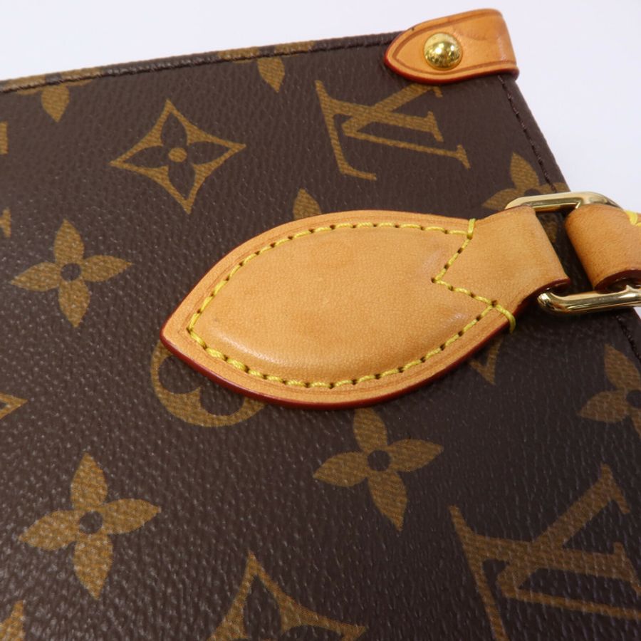 LOUIS VUITTON Monogram Sac Plat BB金扣手挽肩背兩用袋-15