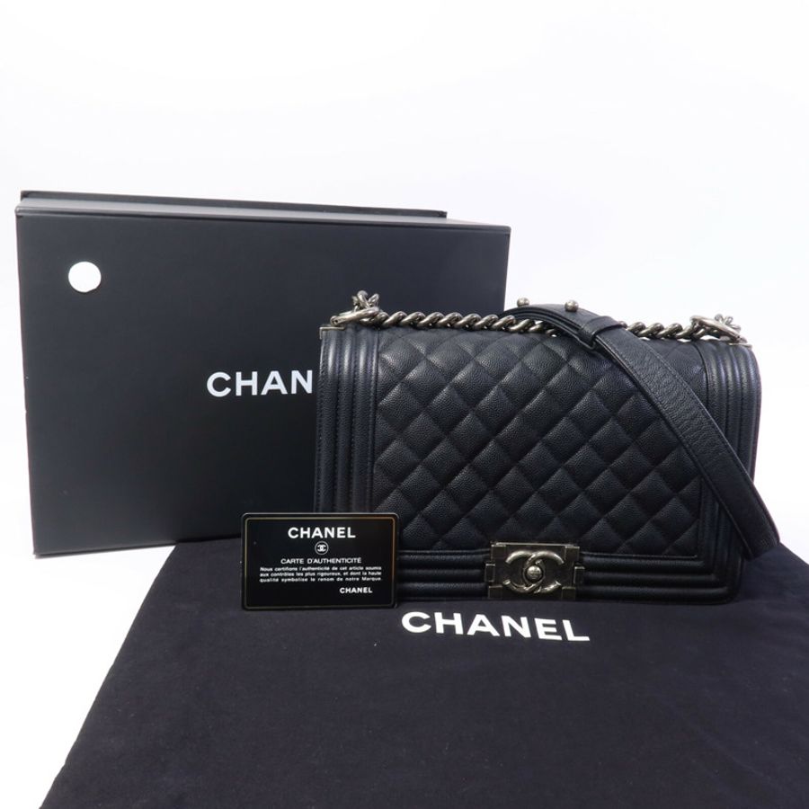 CHANEL 牛皮皮革Classic 25鏈帶肩背袋-9