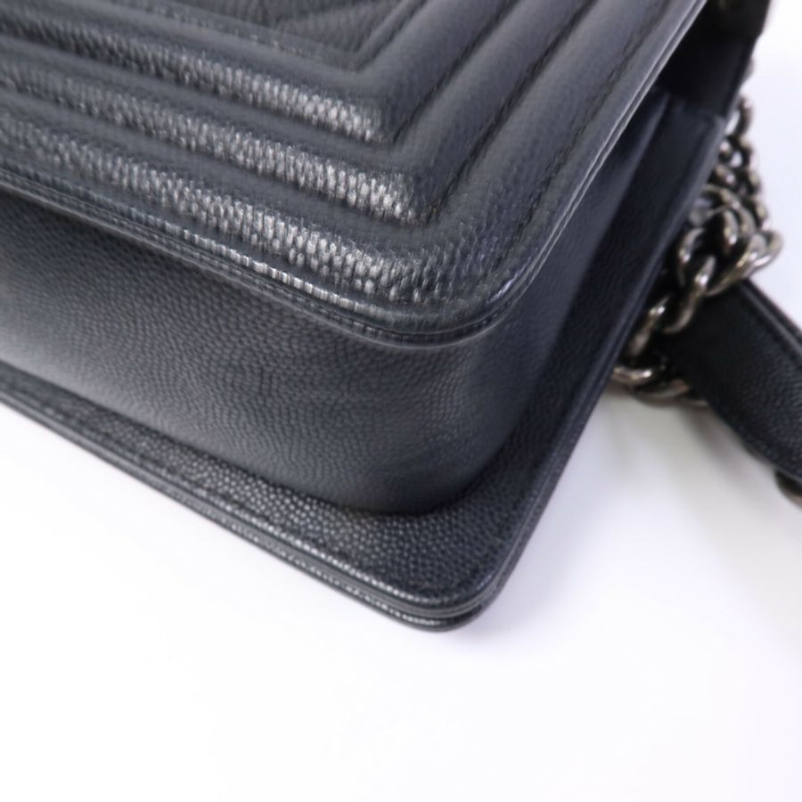 CHANEL 牛皮皮革Classic 25鏈帶肩背袋-12