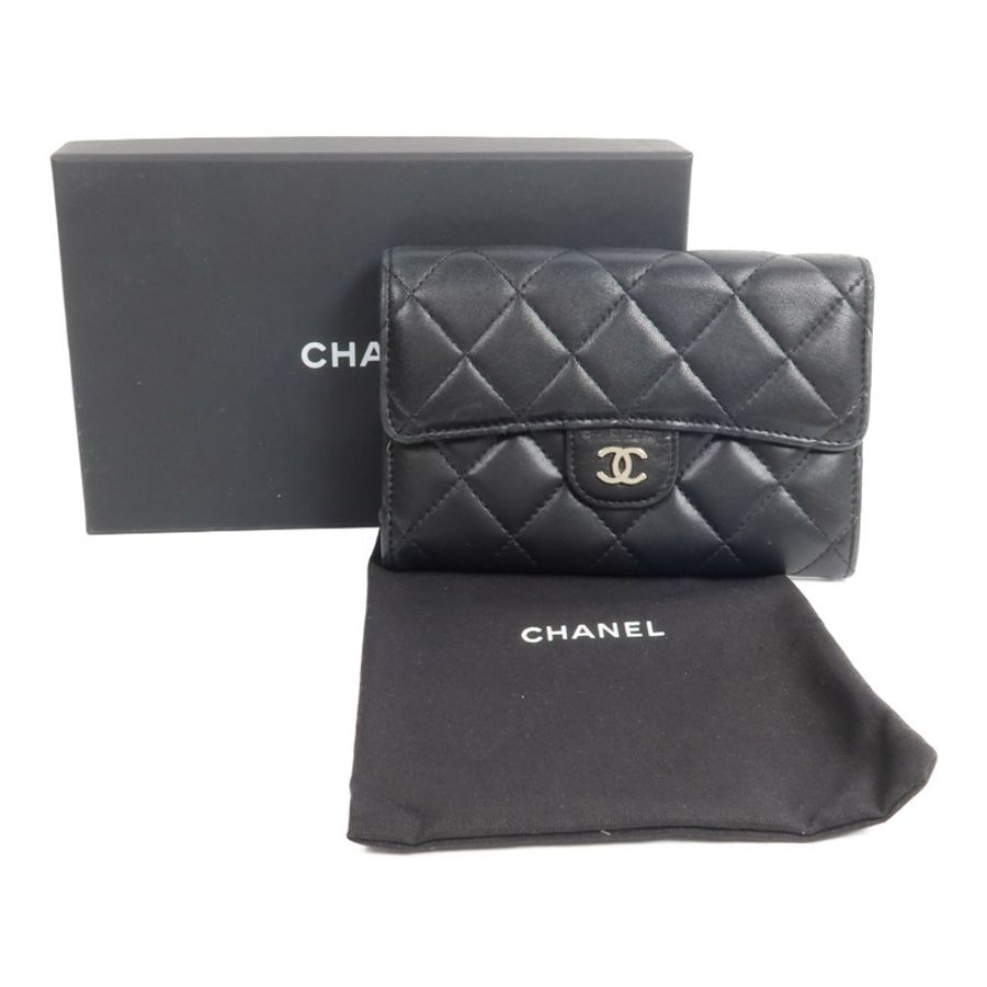 CHANEL 羊皮皮革Wallet錢包-18