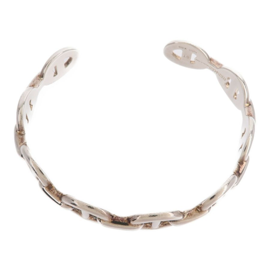 HERMES 925純銀Chaine d'ancre Enchainee Bracelet手鐲-3