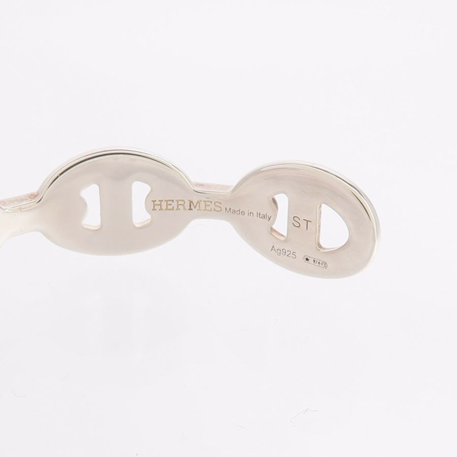 HERMES 925純銀Chaine d'ancre Enchainee Bracelet手鐲-4