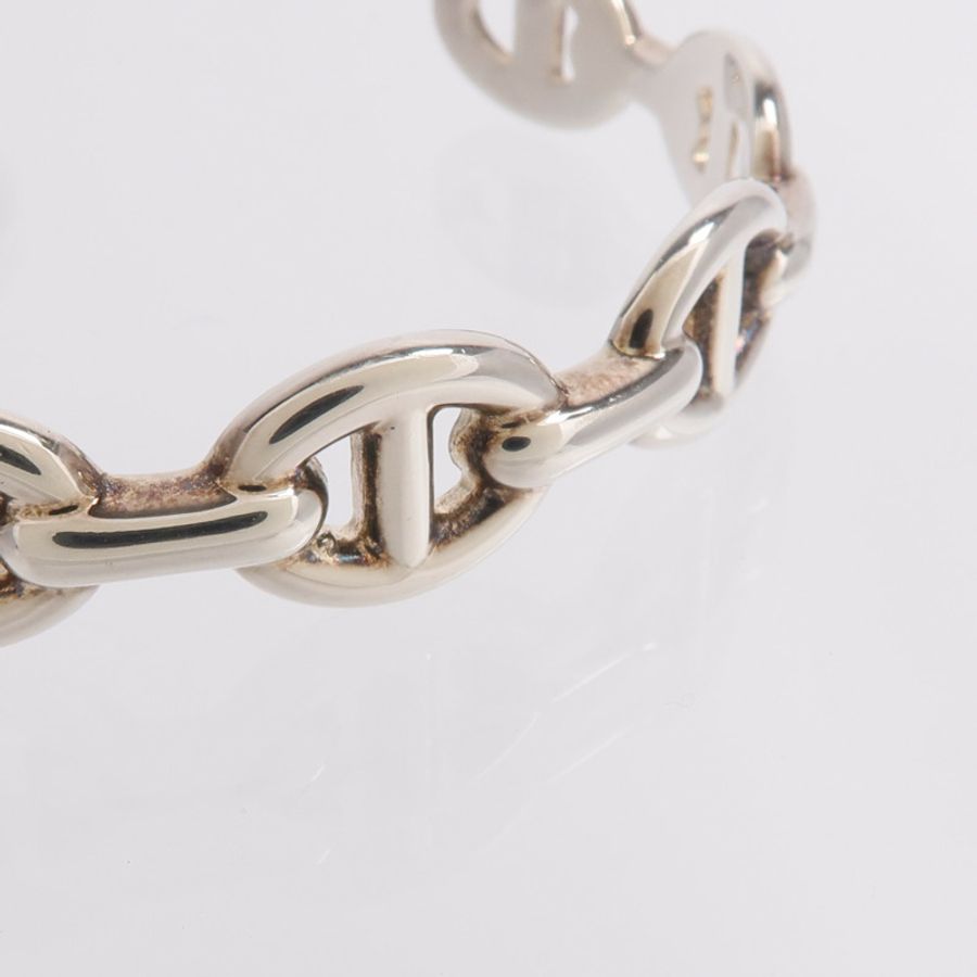 HERMES 925純銀Chaine d'ancre Enchainee Bracelet手鐲-5