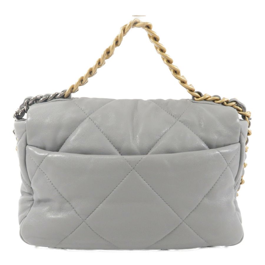 CHANEL 羊皮皮革Chanel 19 Small鏈帶肩背袋-1