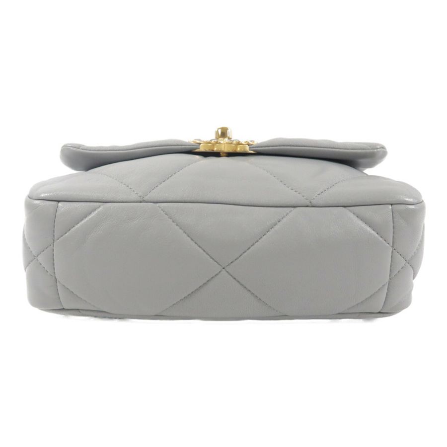 CHANEL 羊皮皮革Chanel 19 Small鏈帶肩背袋-3