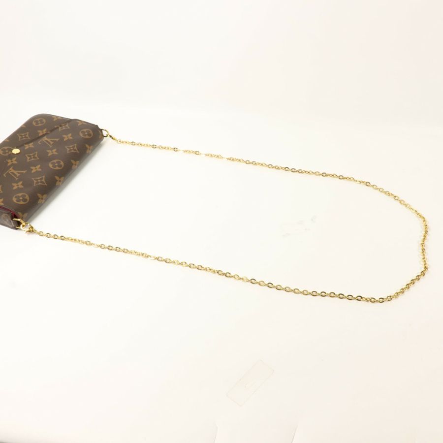 LOUIS VUITTON Monogram Felicie Pochette鏈帶肩背袋-8