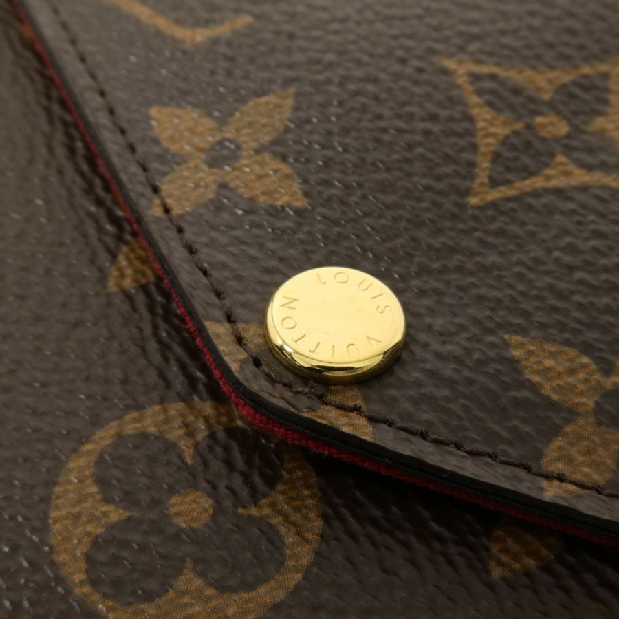 LOUIS VUITTON Monogram Felicie Pochette鏈帶肩背袋-10