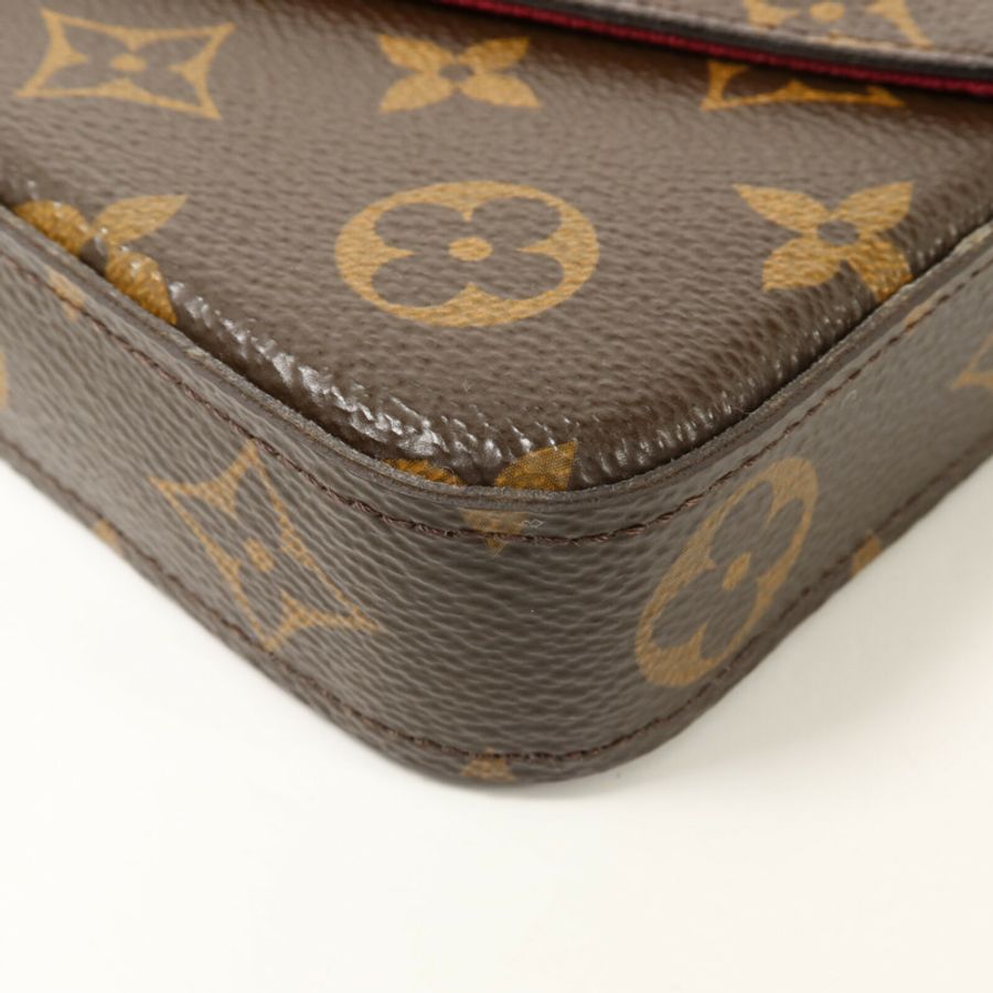 LOUIS VUITTON Monogram Felicie Pochette鏈帶肩背袋-12