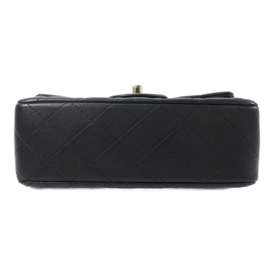 CHANEL 羊皮皮革Handle Flap 20cm鏈帶手挽肩背兩用袋-3