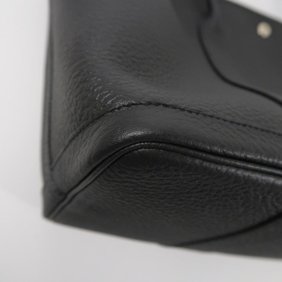 HERMES Country皮革Garden Party PM手挽袋Noir-10
