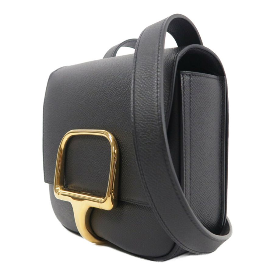 HERMES Epsom皮革Della Cavalleria Mini肩背袋Noir-2