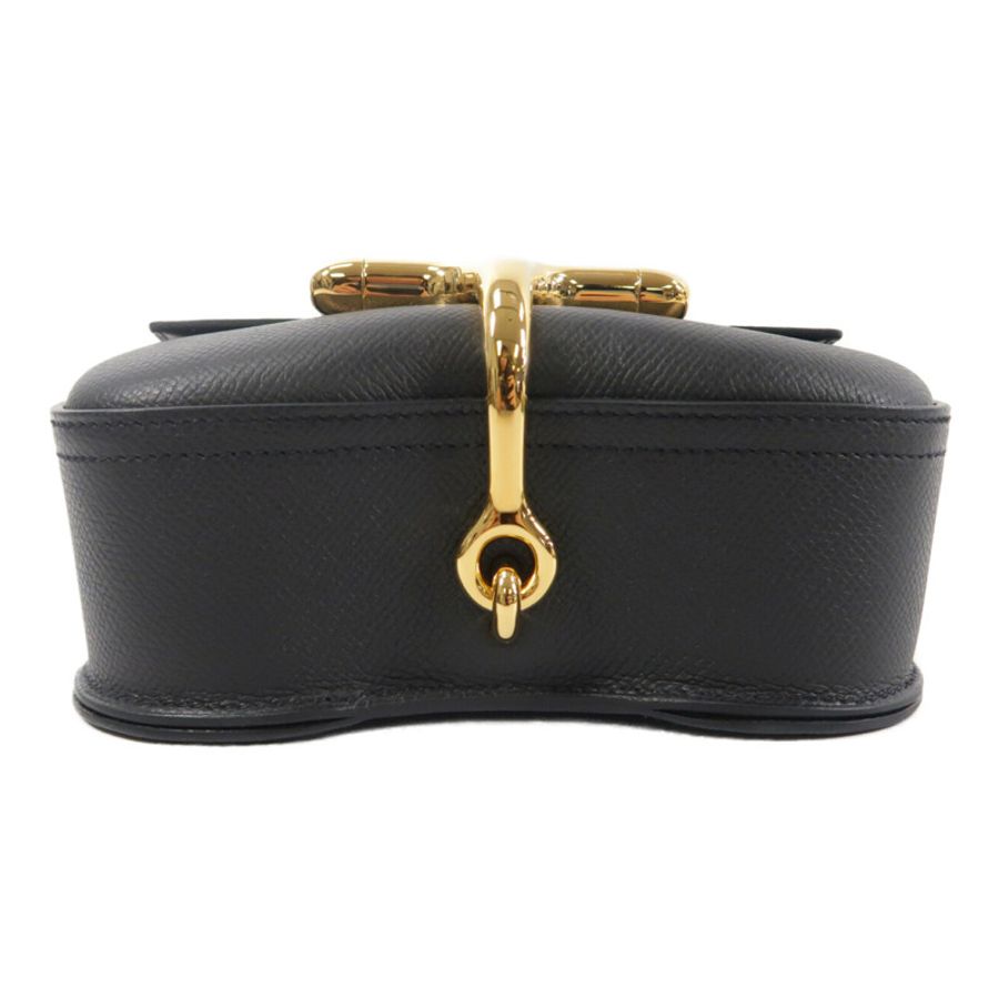 HERMES Epsom皮革Della Cavalleria Mini肩背袋Noir-3