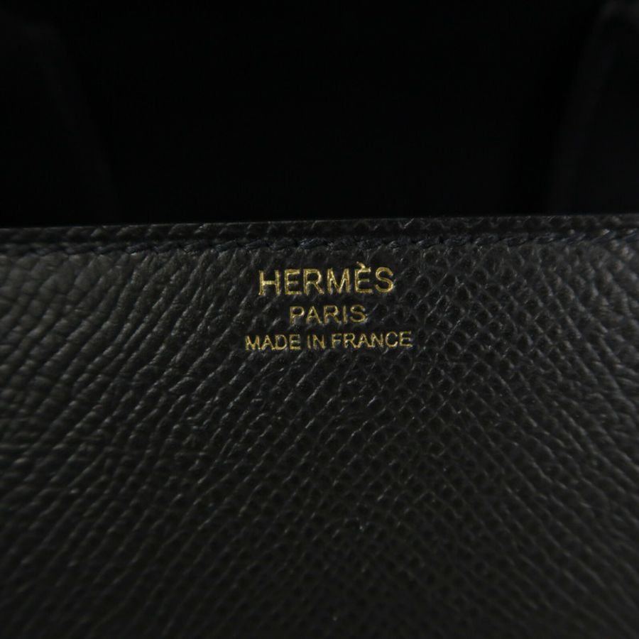 HERMES Epsom皮革Della Cavalleria Mini肩背袋Noir-5