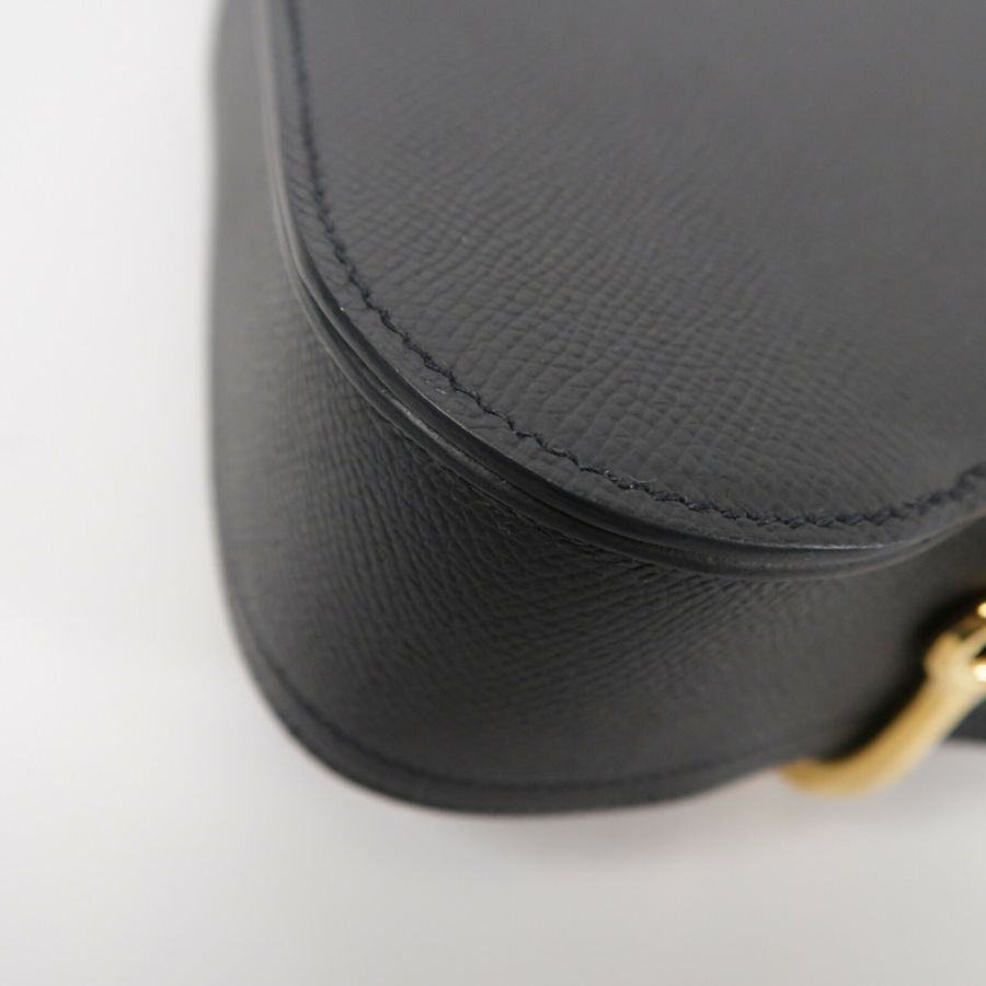 HERMES Epsom皮革Della Cavalleria Mini肩背袋Noir-9