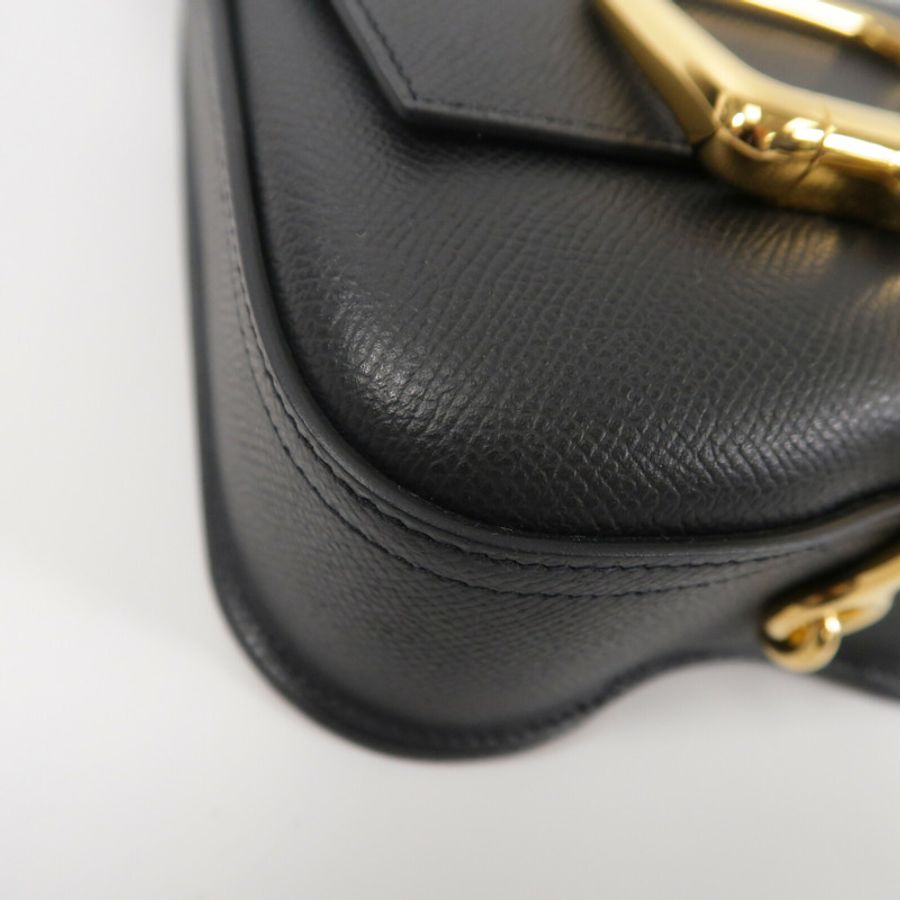 HERMES Epsom皮革Della Cavalleria Mini肩背袋Noir-11