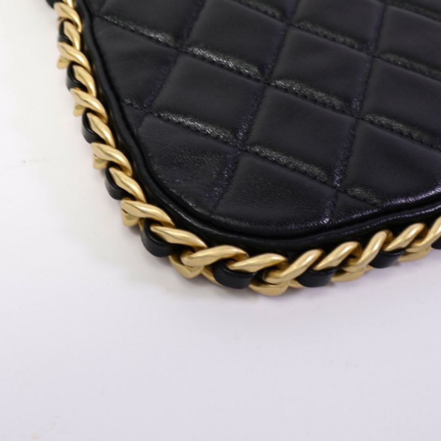 CHANEL 牛皮皮革Matelasse Chain Shoulder Bag手挽肩背兩用袋-4