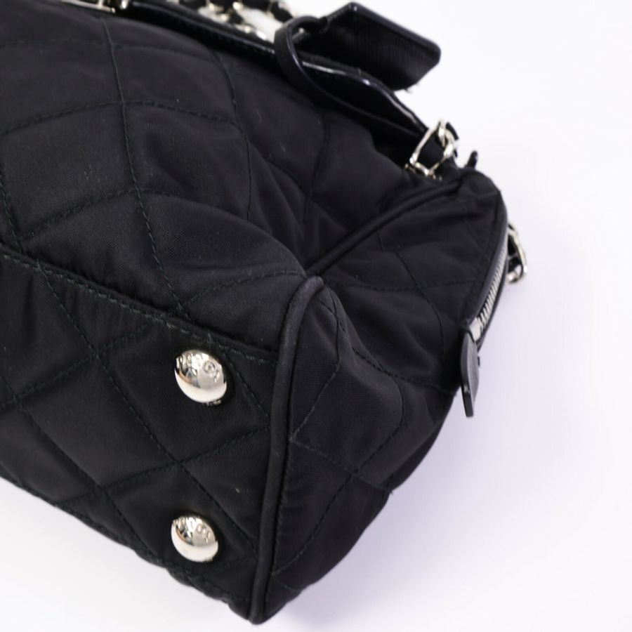 PRADA 尼龍Shoulder Bag鏈帶肩背袋-9