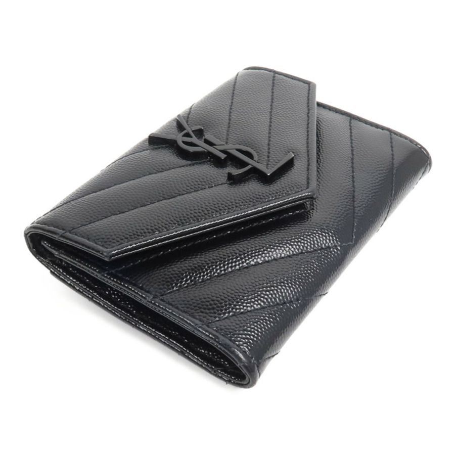 YVES SAINT LAURENT 牛皮皮革Small Envelope Wallet錢包-3