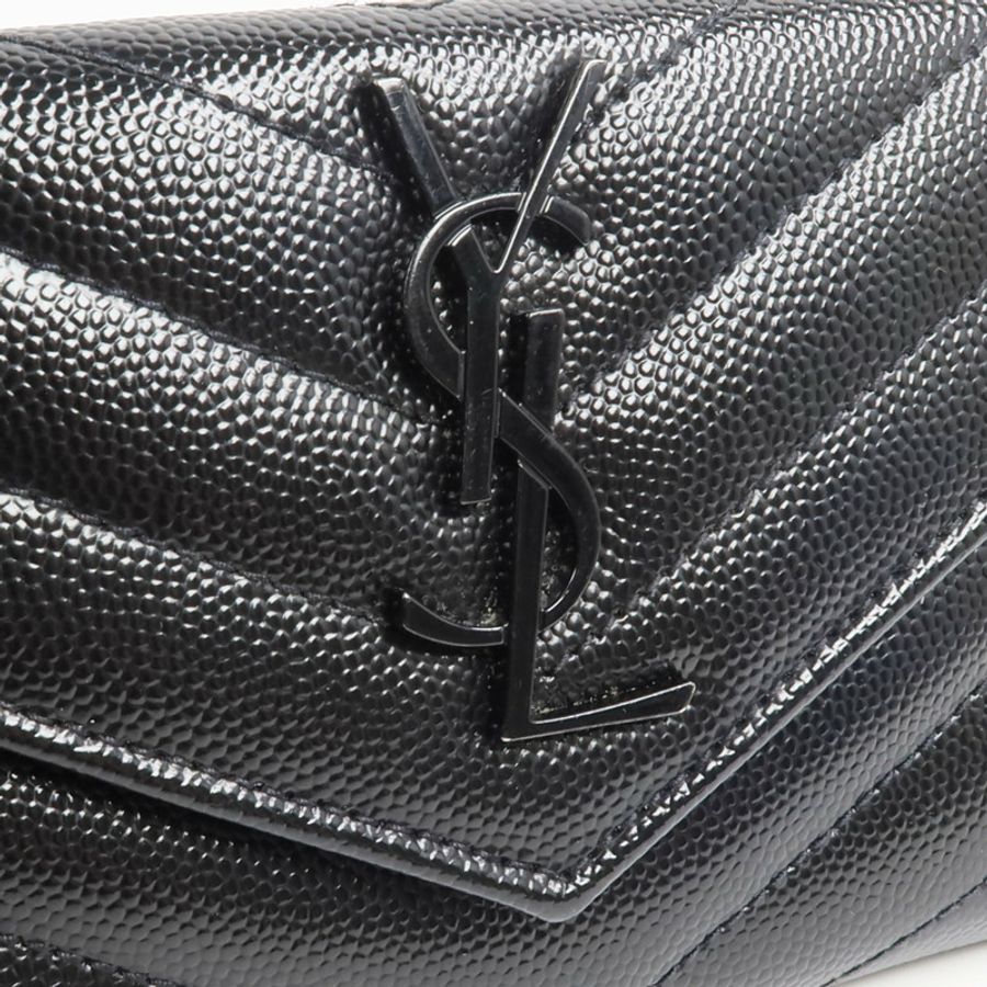 YVES SAINT LAURENT 牛皮皮革Small Envelope Wallet錢包-11
