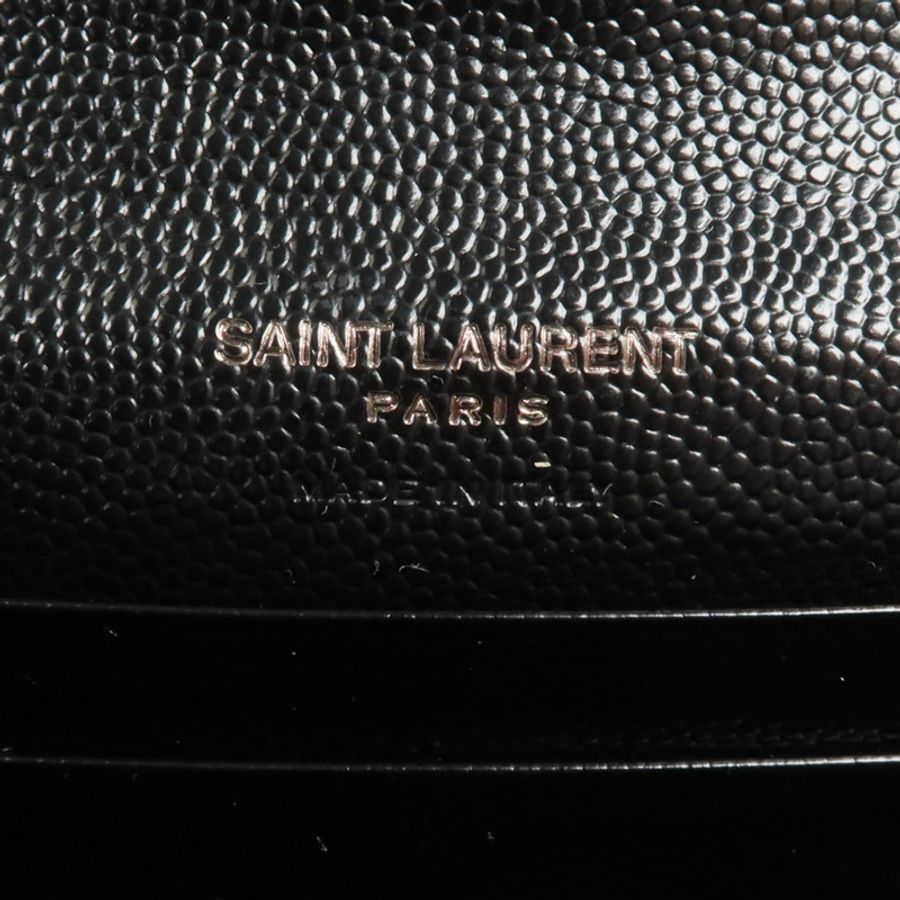 YVES SAINT LAURENT 牛皮皮革Small Envelope Wallet錢包-12