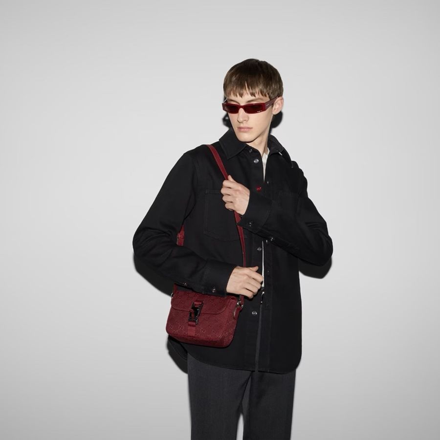 Gucci 男女同款 迷你GG單肩包均碼碼20cm*6.5cm*14cm-5