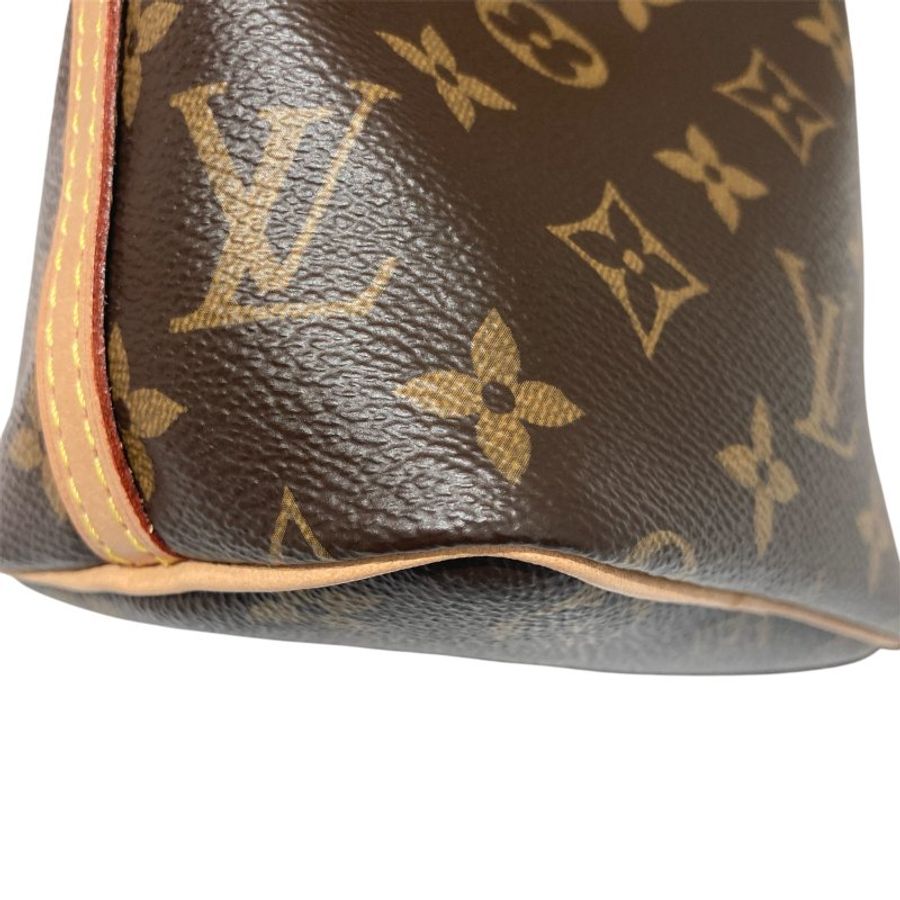 LOUIS VUITTON 路易威登 NANO NOÉ 深棕色 帆布 金扣-6