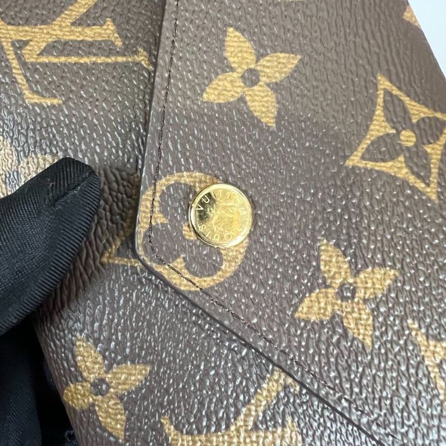 LV M41938/晶片款 老花紫紅Victorine短夾-7