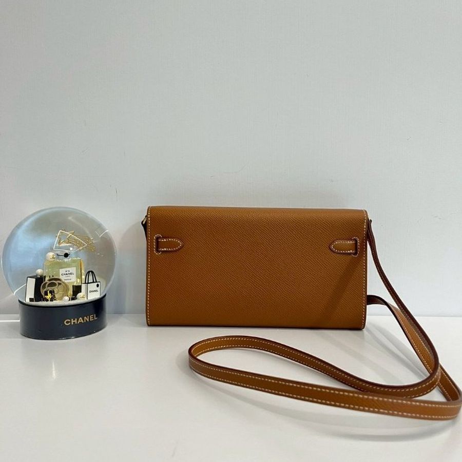 Hermes Kelly to go金棕金 U刻 Epsom皮-3