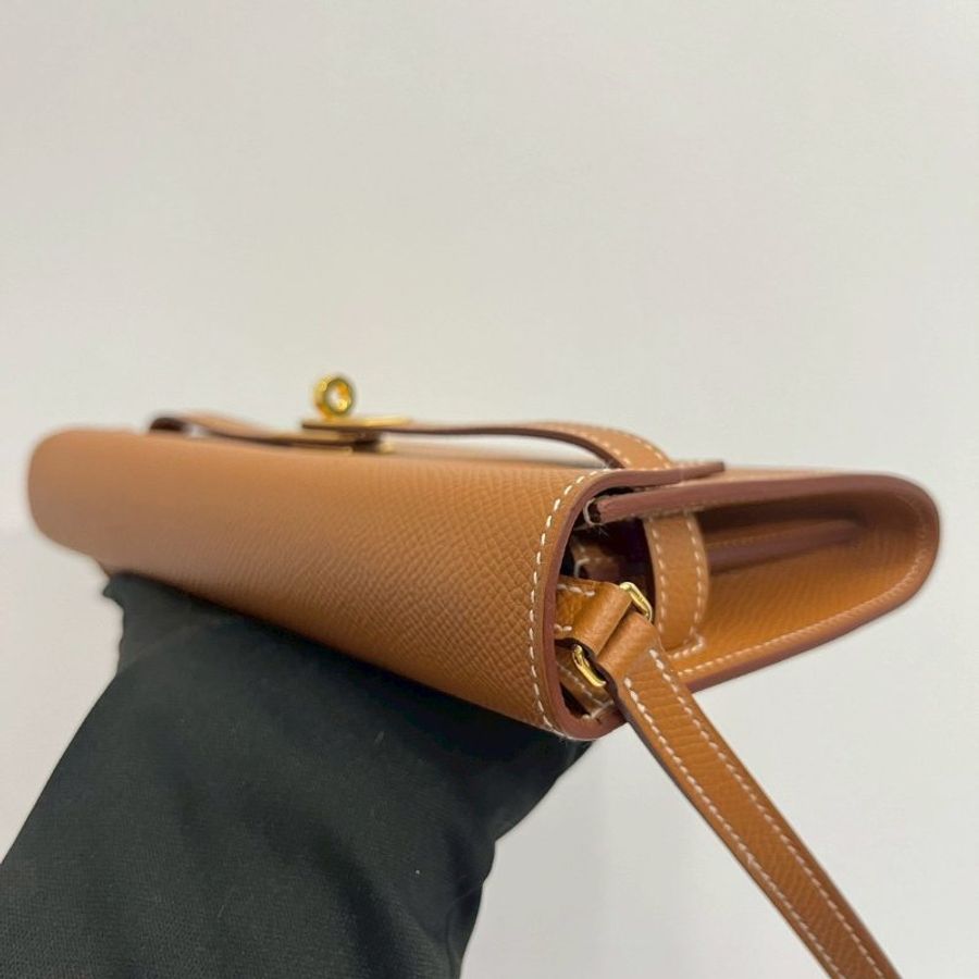 Hermes Kelly to go金棕金 U刻 Epsom皮-12