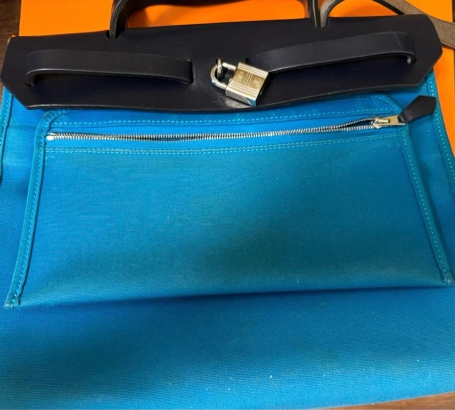 愛馬仕Herbag31 經典黑籃-7