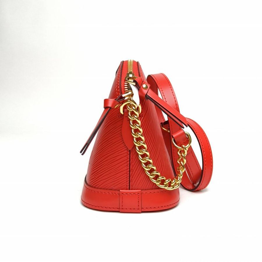 LOUIS VUITTON ALMA贝壳包Mini21红色水波纹牛皮2018牛皮肩背包-1