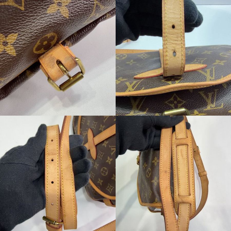 LV Monogram Saumur雙面馬鞍包-8