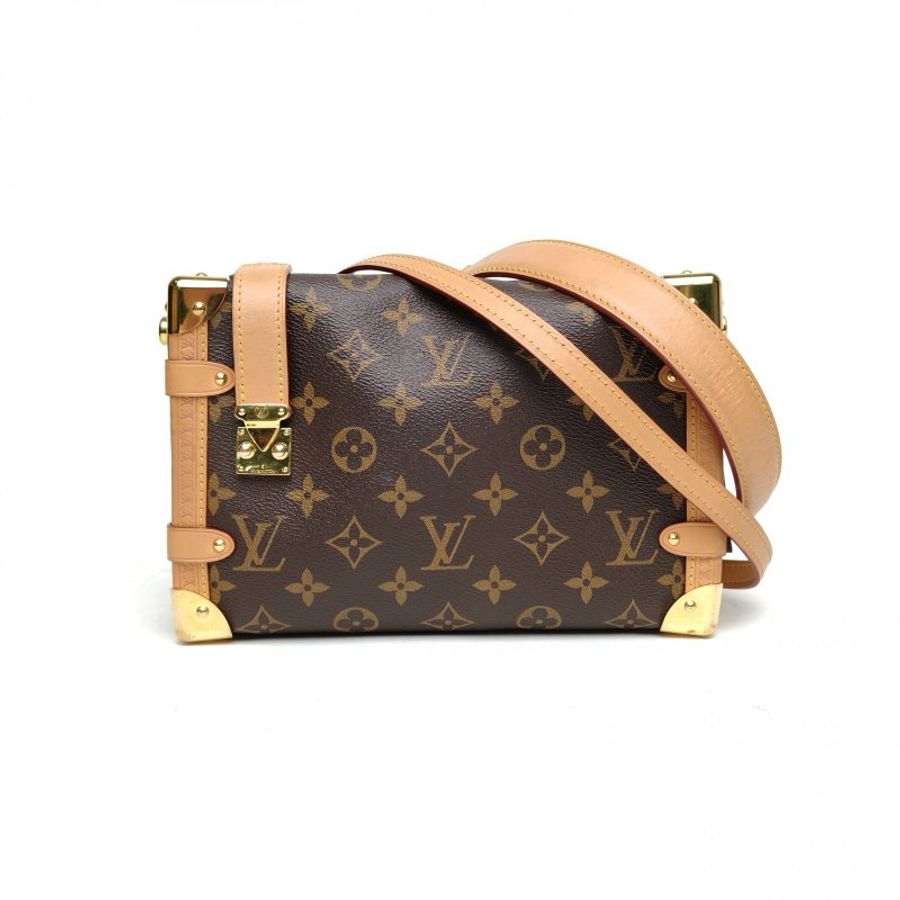 LOUIS VUITTON SideTrunk软盒子包小号老花PVC芯片肩背包-0