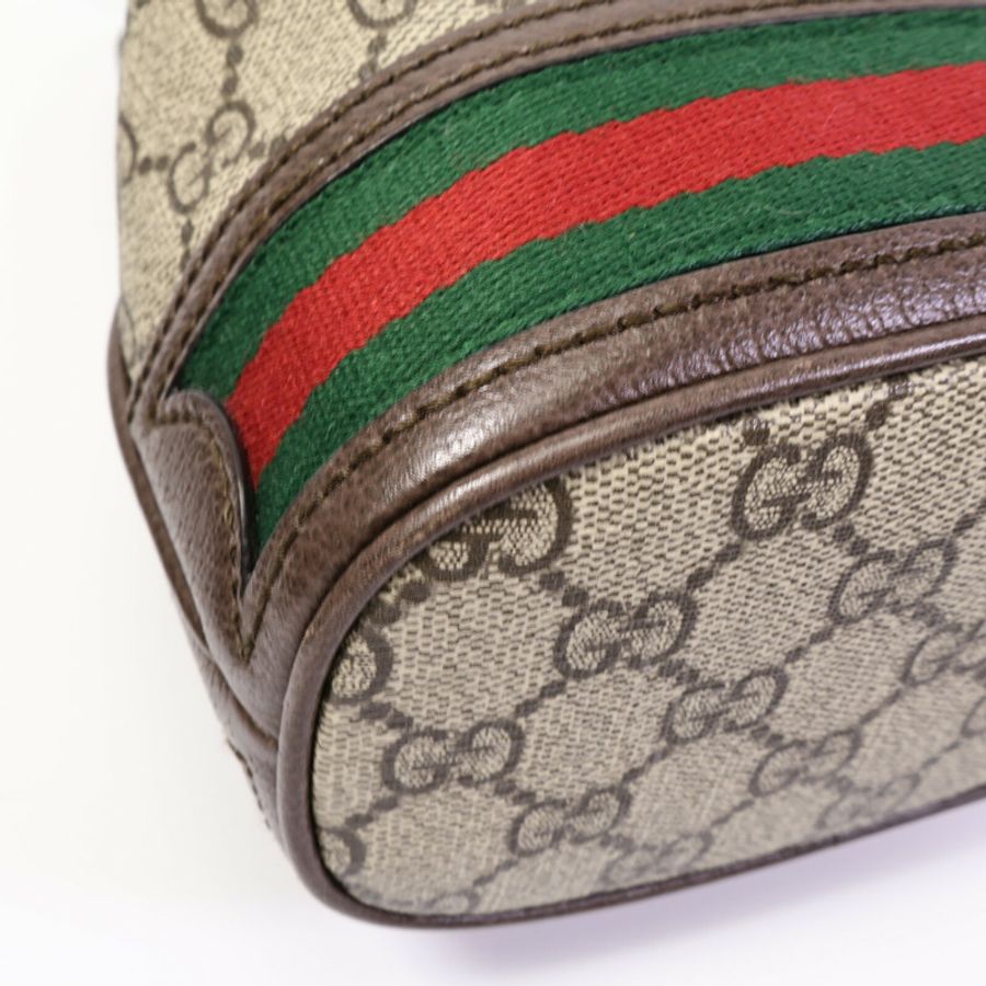 GUCCI 塗層帆布Ophidia Mini Bucket肩背袋-10