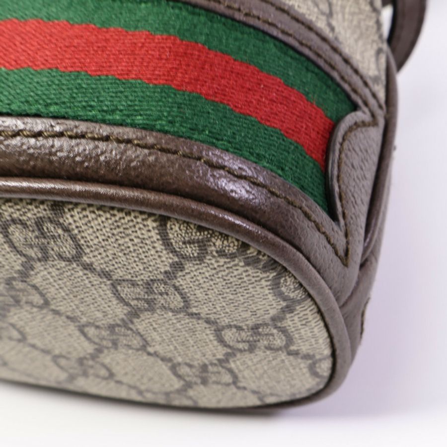 GUCCI 塗層帆布Ophidia Mini Bucket肩背袋-11