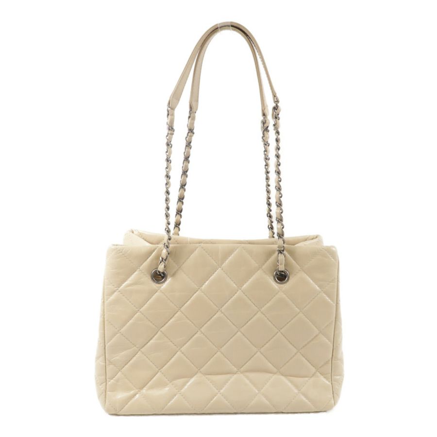 CHANEL 牛皮皮革Tote Bag鏈帶手挽袋-1