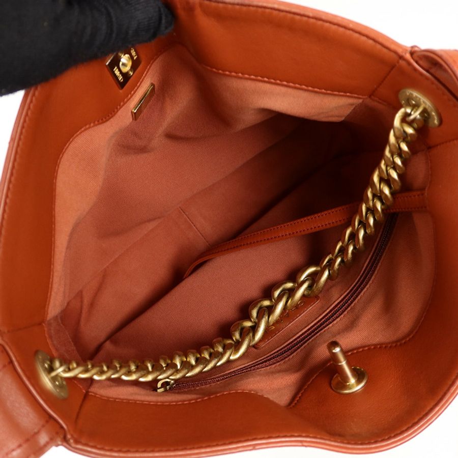 CHANEL 牛皮皮革Hobo Bag手挽肩背兩用袋-4