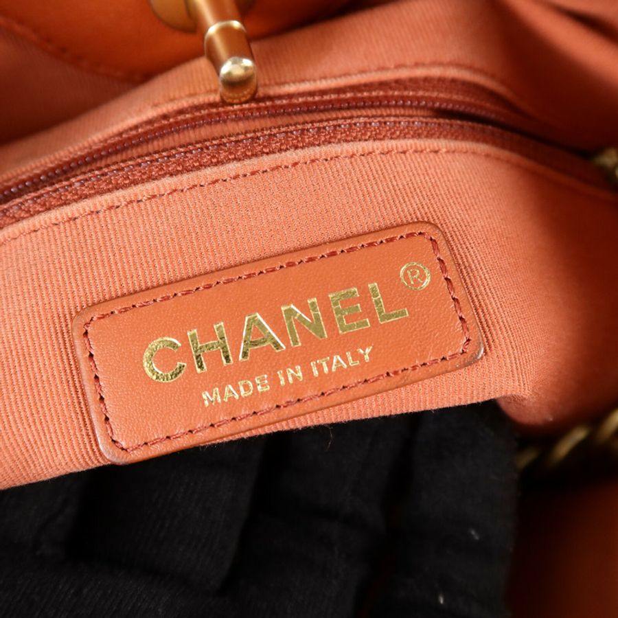 CHANEL 牛皮皮革Hobo Bag手挽肩背兩用袋-7