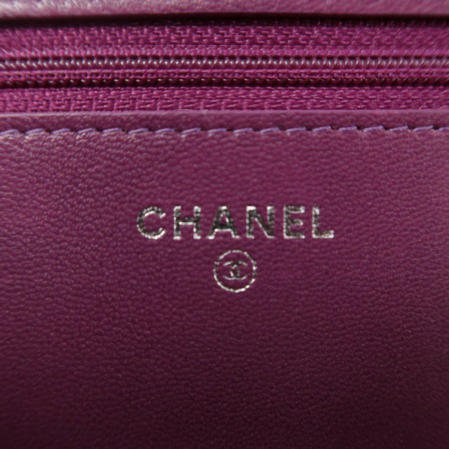 CHANEL 漆皮皮革2.55 Wallet On Chain鏈帶肩背袋-5