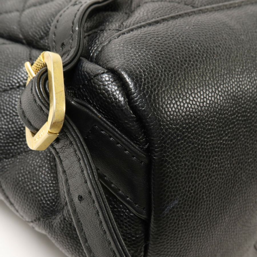 CHANEL 牛皮皮革Chain Backpack鏈帶背包-11