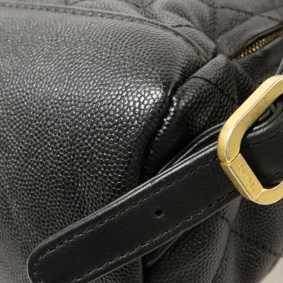 CHANEL 牛皮皮革Chain Backpack鏈帶背包-12